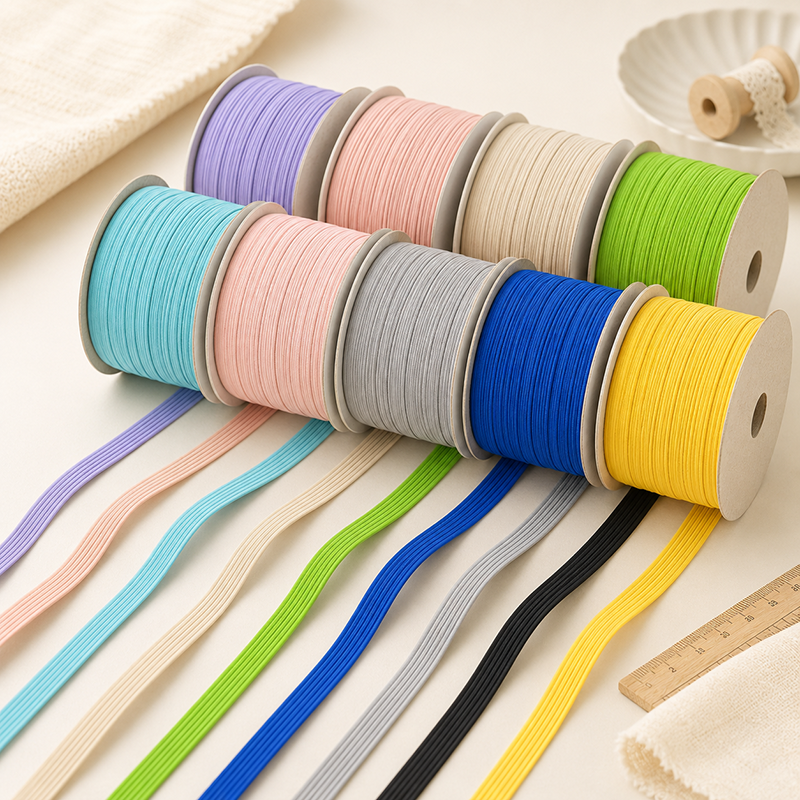 30Meters 6mm Flat Elastic Band - Mask Lanyard Adjustable ulasan dan harga