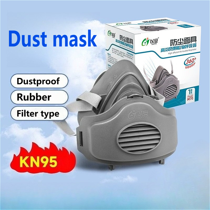 Half Face Dust Mask Dust Respi - Kn95 Respirator Mask ulasan dan harga
