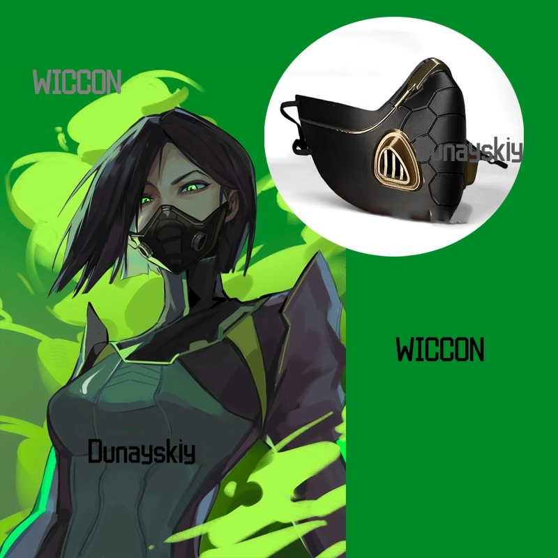 Valorant Viper Sexy Cosplay Pr - Black Face Mask Pack ulasan dan harga