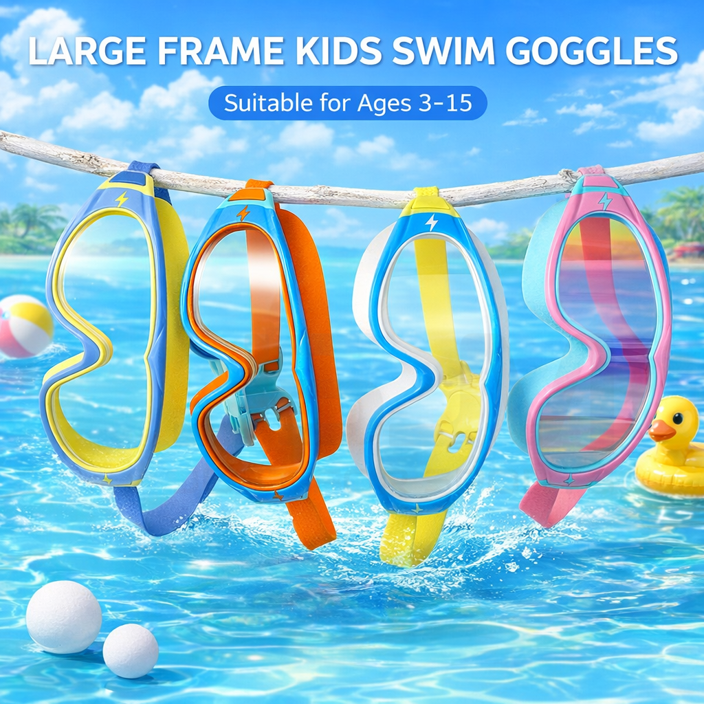 JSJM Kids Swimming Goggles Big - Silicone Mask Bracket ulasan dan harga