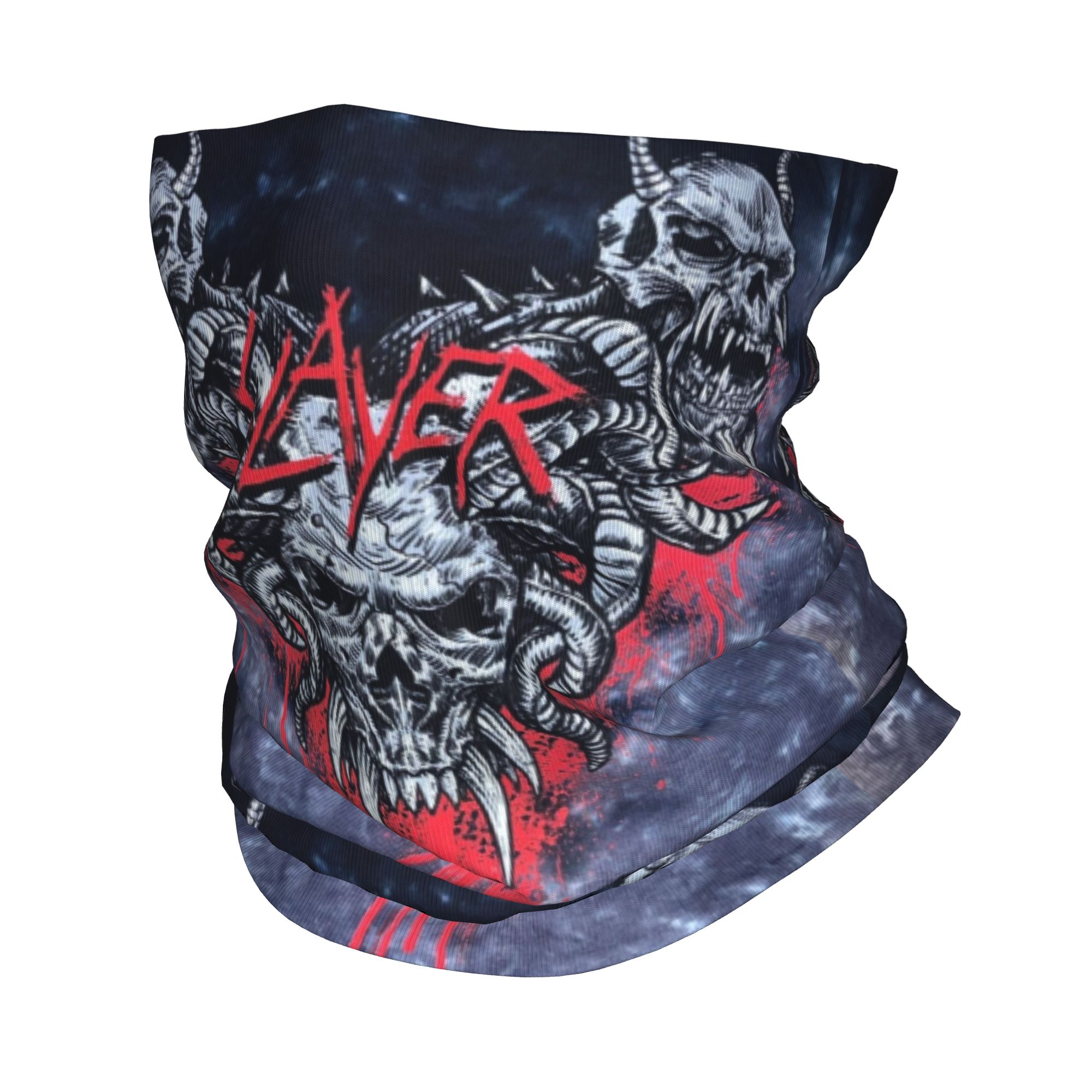 Custom Heavy Metal Rock  Slaye - Neck Gaiter Face Cover ulasan dan harga