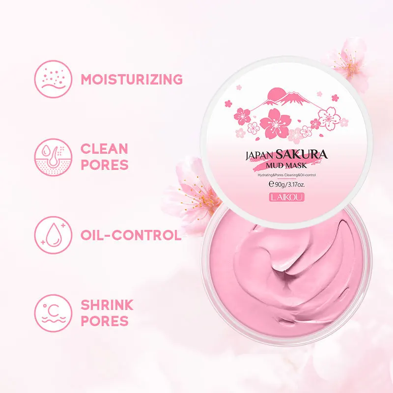LAIKOU Sakura Clay Mask 25g 90 - Dust Mask Construction ulasan dan harga