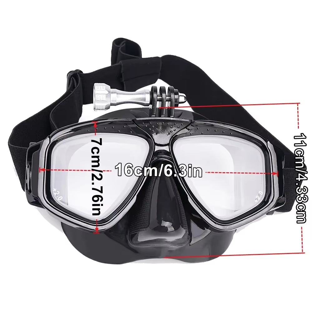 Scuba Diving Mask with Camera  - Mask Lanyard Adjustable ulasan dan harga
