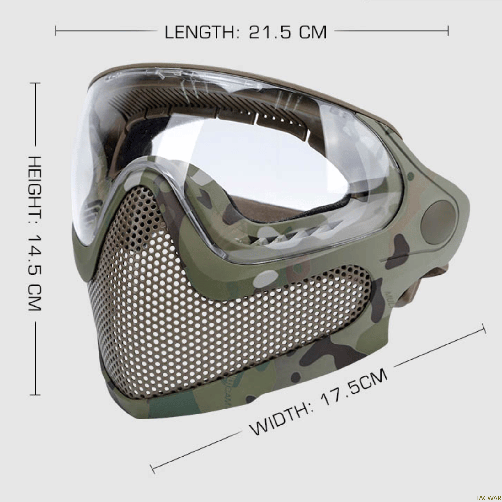 Airsoft Steel Mesh Mask Full F - Anti Pollution Mask ulasan dan harga