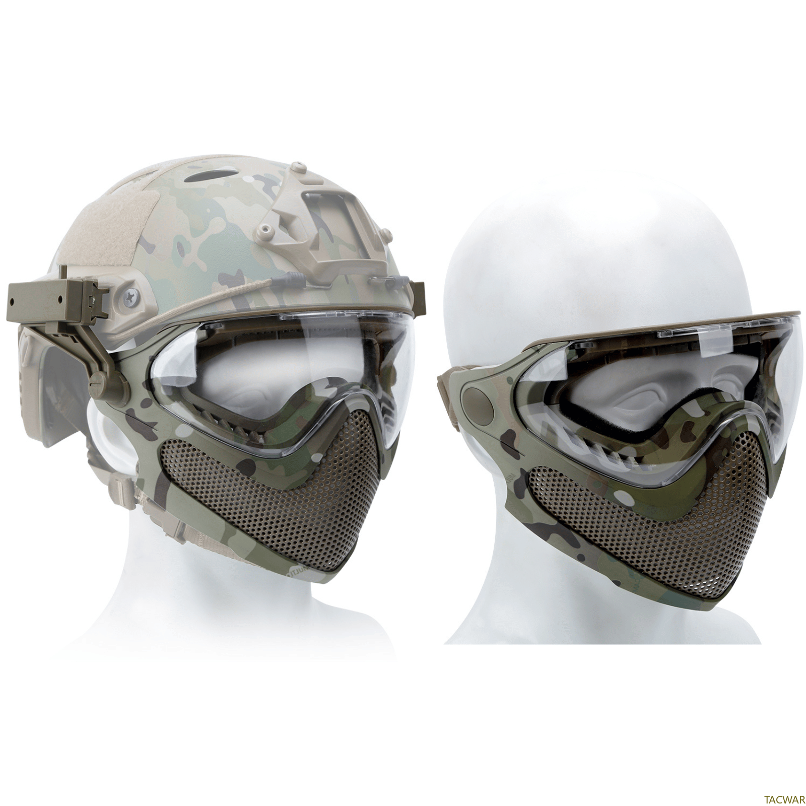 Airsoft Steel Mesh Mask Full F - Anti Pollution Mask ulasan dan harga