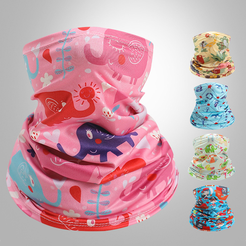 Kids Neck Cover Cute Ice Silk  - Kids Face Mask ulasan dan harga