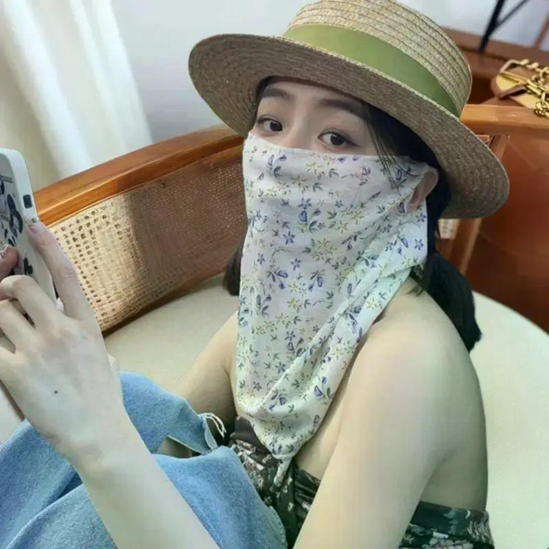 Flowers Summer Sunscreen Mask  - Kids Face Mask ulasan dan harga