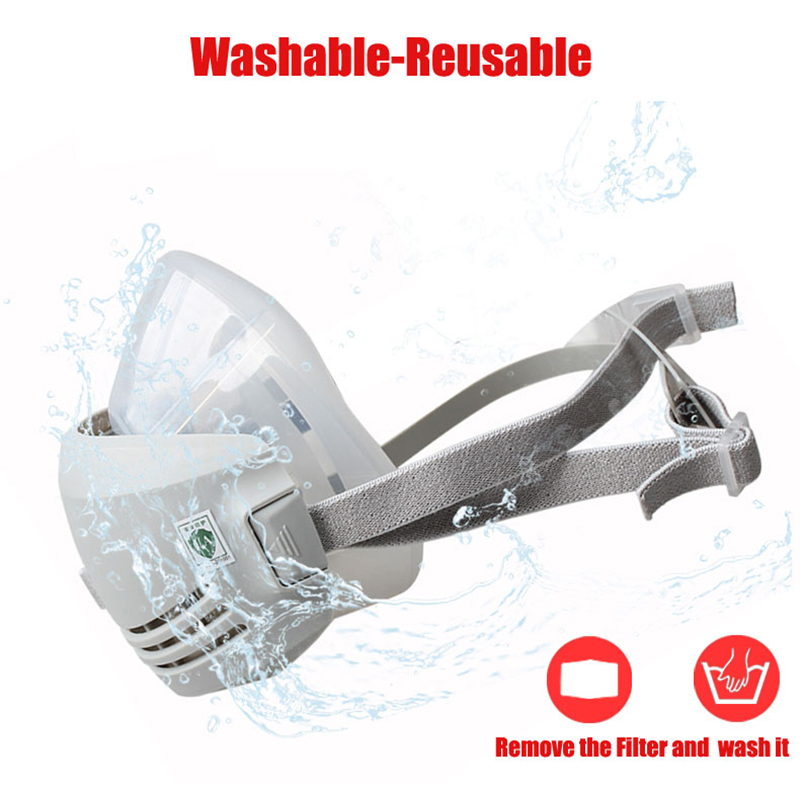 Silicone Dust-proof Gas Mask R - Dust Mask Construction ulasan dan harga