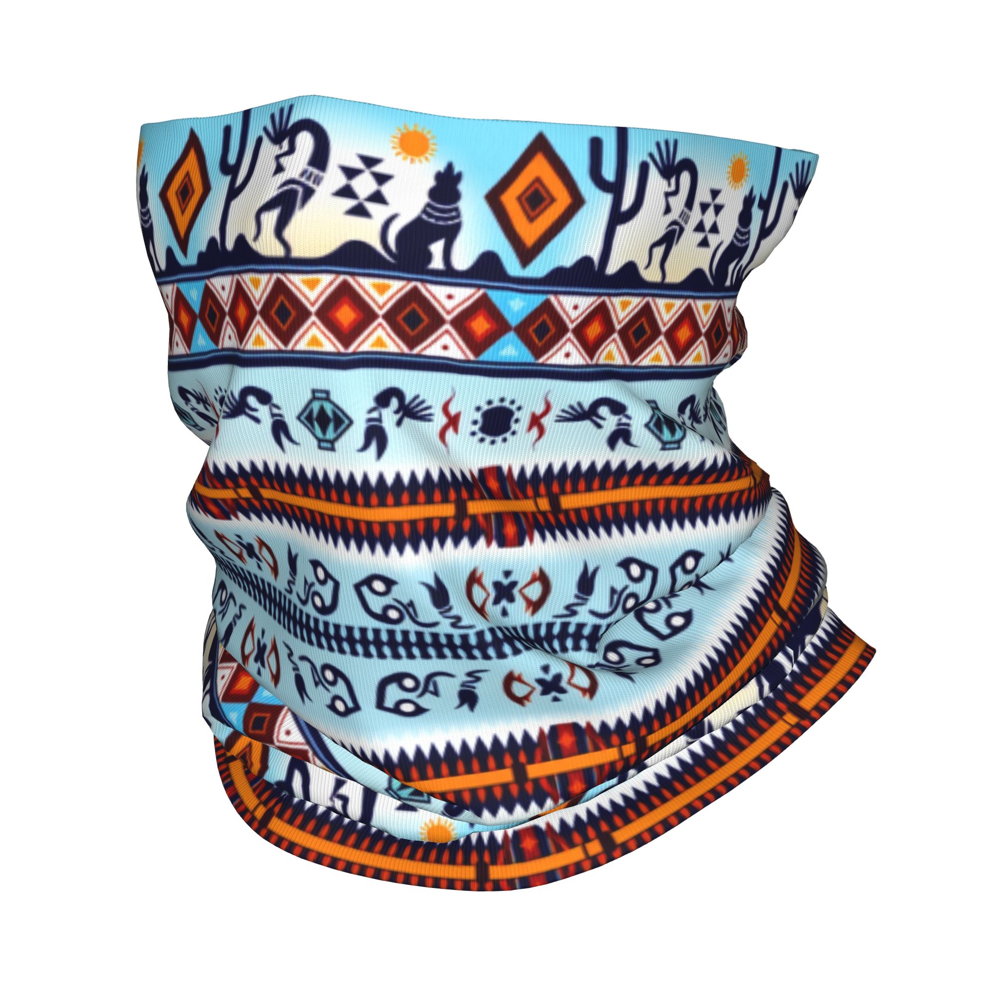 Custom Kokopelli Hohokam Treas - Neck Gaiter Face Cover ulasan dan harga
